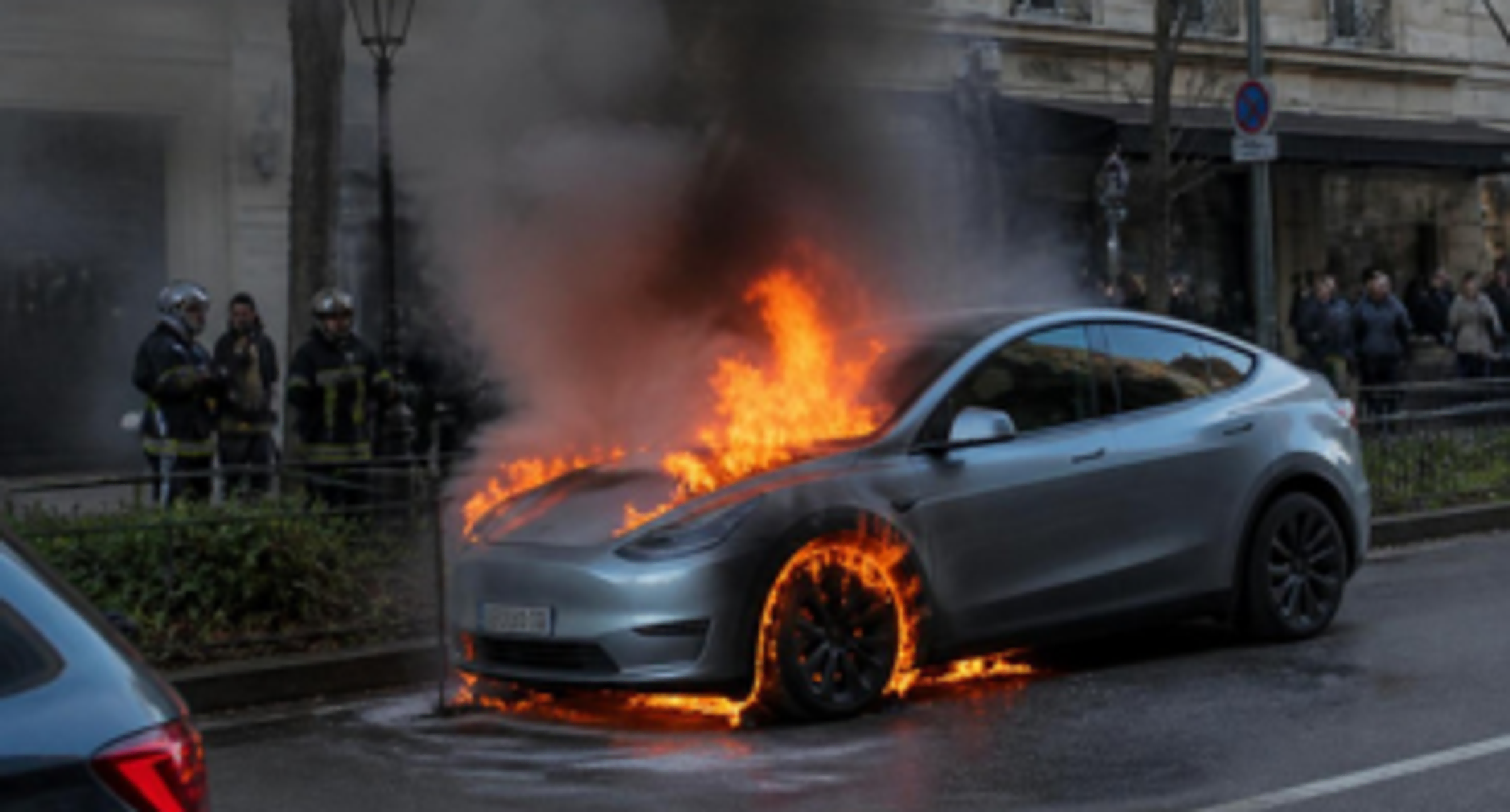 Požár elektrického auta